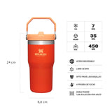 STANLEY ICEFLOW TUMBLER 20 OZ TIGERLILY