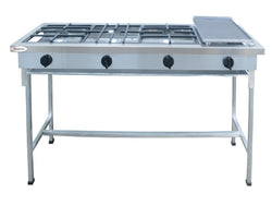 COCINA LINEAL GAS 3Q CON PLANCHA 30X40 CON MESA VEROMATIC