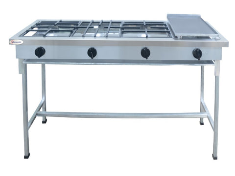 COCINA LINEAL GAS 3Q CON PLANCHA 30X40 CON MESA VEROMATIC