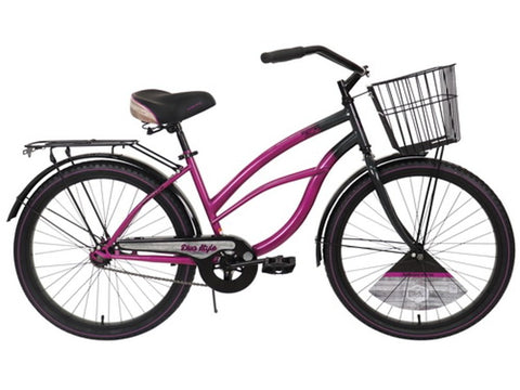 BICICLETA 24 BANANA SP DIVA MUJER MORADO/NEGRO