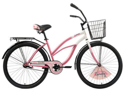 BICICLETA 26 BANANA SP DIVA MUJER ROSADO/BLANCO