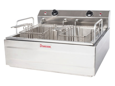 FREIDOR 2 CANASTAS GRANDE ELECTRICA 220V DIVIDIDO STARCOOK