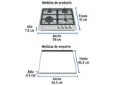 PLANTILLA GAS FOSET PAE-604GA 4Q ACERO INOX