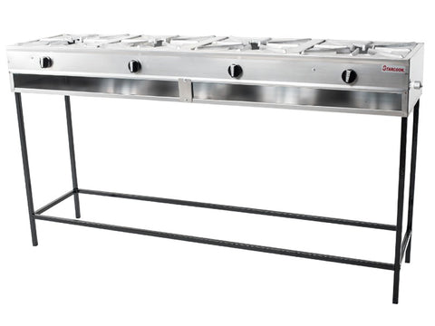 PLANTILLA  GAS INDUSTRIAL 4 QUEMADORES LINEAL STARCOOK