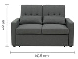 SOFA CAMA GRIS TAIKE SA-4269